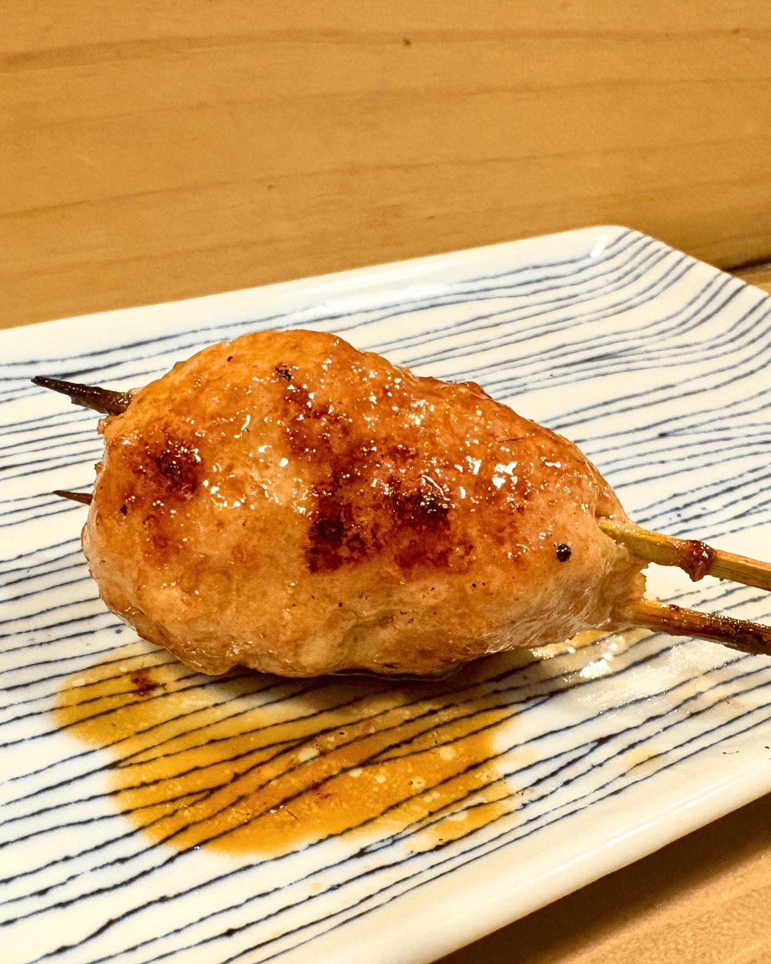 【新井薬師前】「焼鳥照喜」串メニュー「つくね」